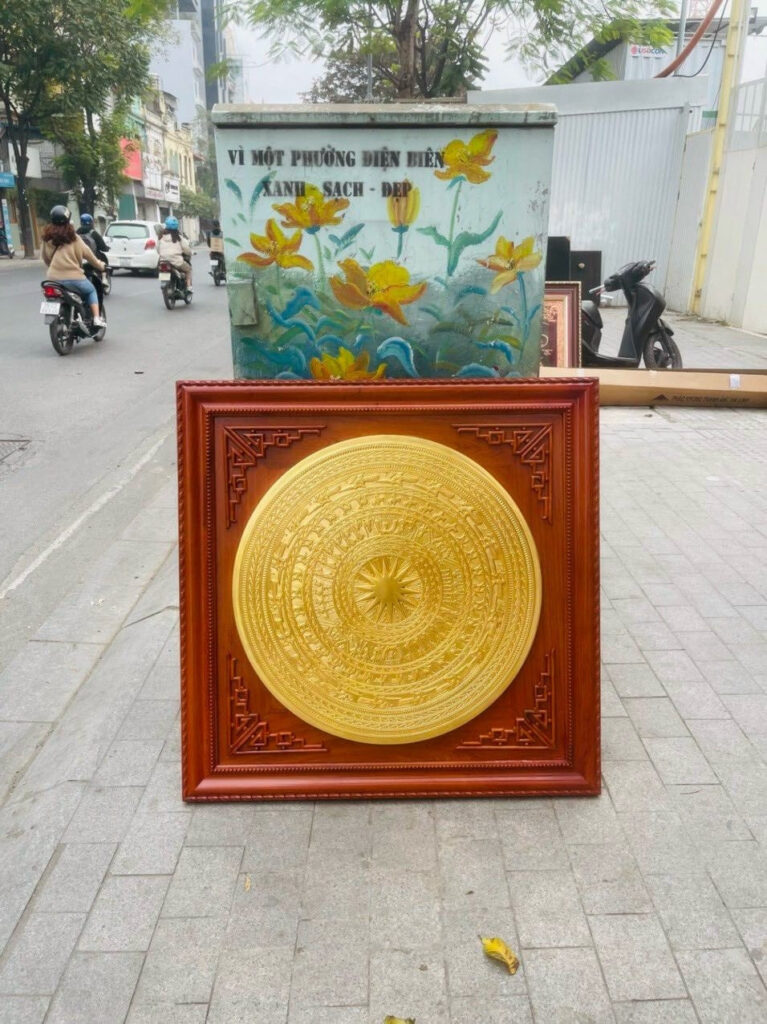 tranh trống đồng treo tường
