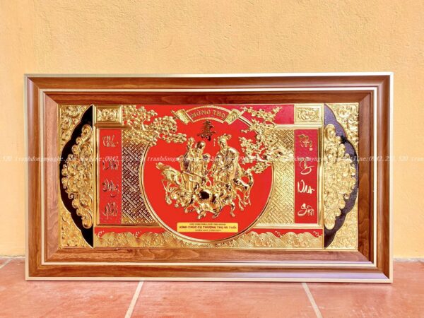 tranh đồng chúc thọ