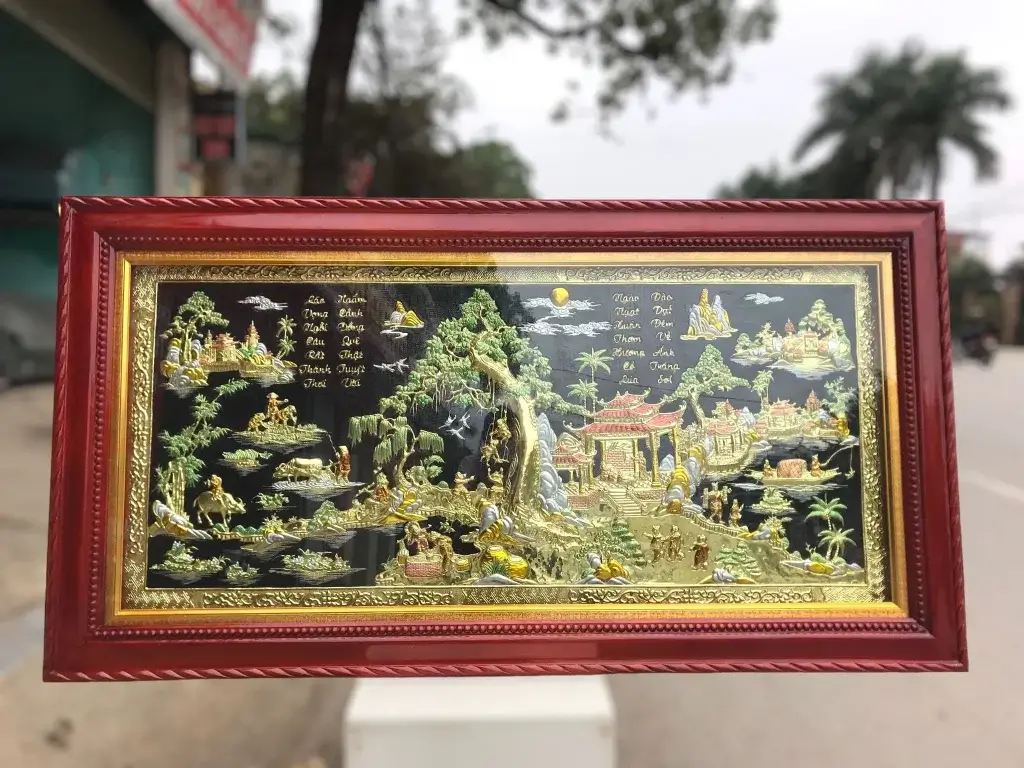 tranh đồng treo tường
